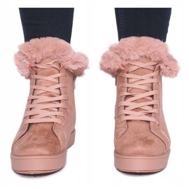 Lämpimät lenkkarit XY-288 vaaleanpunainen 1 Lämpimät lenkkarit XY-288 vaaleanpunainen 1