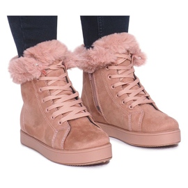 Lämpimät lenkkarit XY-288 vaaleanpunainen 2 Lämpimät lenkkarit XY-288 vaaleanpunainen 2