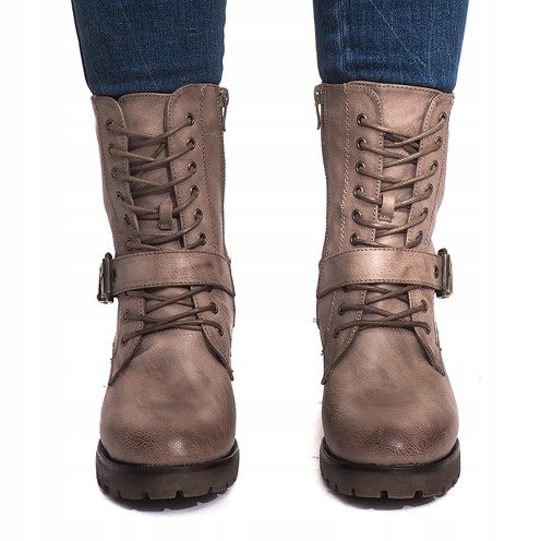 Sotilaalliset lämpimät saappaat S167 Khaki monivärinen vihreä 1