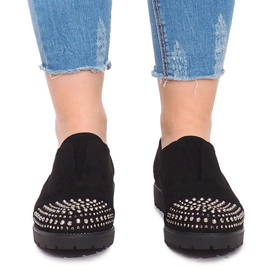 Muodikkaat kengät, joissa nastat 22-2 musta 1