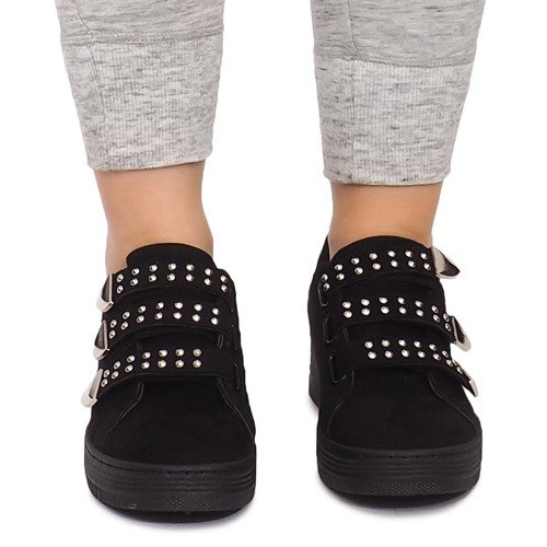 Lenkkarit tarranauhalla ja paljeteilla AB-3 musta 1