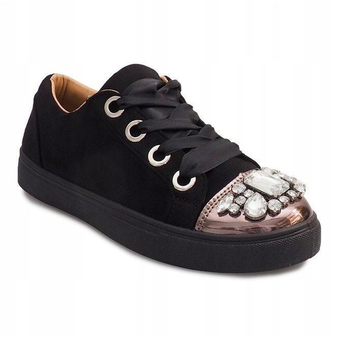 Runsaasti sisustetut lenkkarit 6192 musta 1