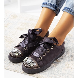 Rikkaasti sisustetut lenkkarit 6192 Harmaa 2