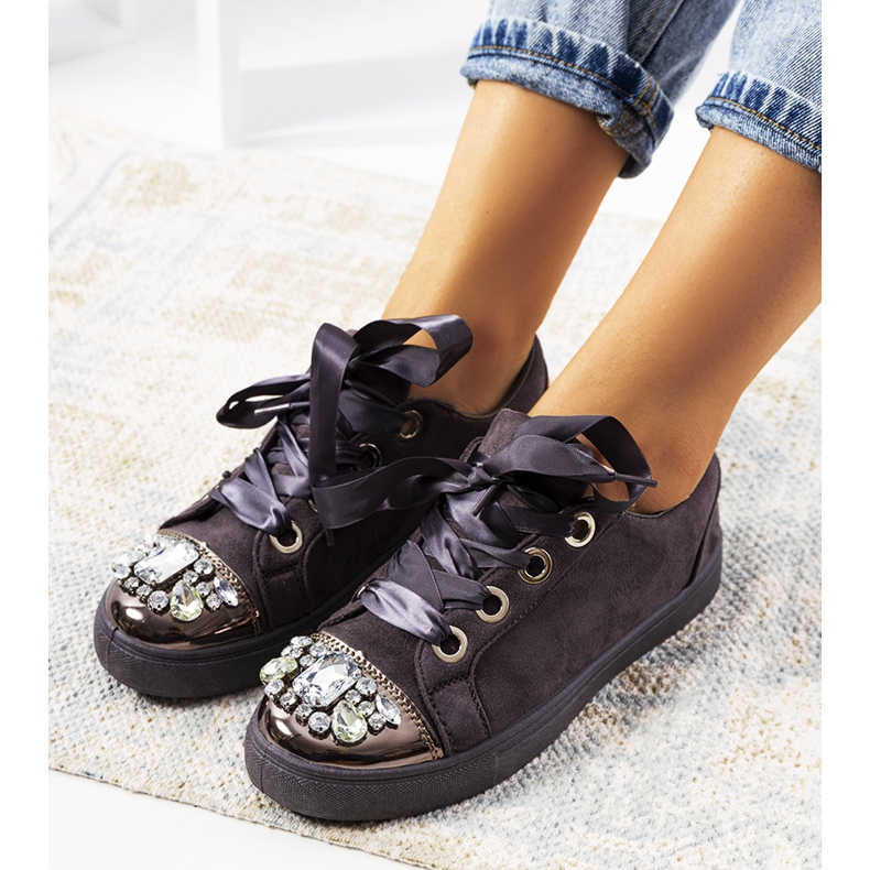 Rikkaasti sisustetut lenkkarit 6192 Harmaa 2