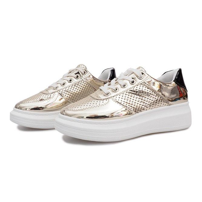 Adelin kullatut lakatut tennarit kultainen 1