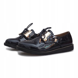 Tummansiniset lakatut kengät Rose laivastonsininen 2