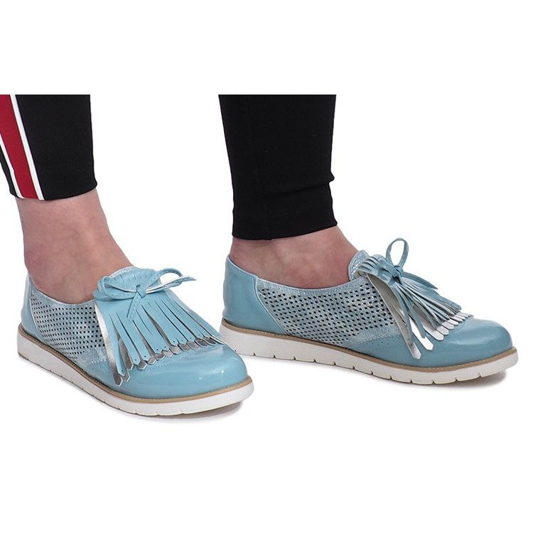 Siniset avoimet leivonnaiset Pamole -hapsuilla sininen harmaa 1