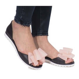 Meliski Flower City mustat sandaalit 1