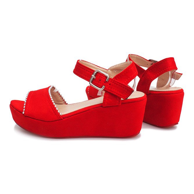 Punaiset Laguna -kiilasandaalit punainen 1