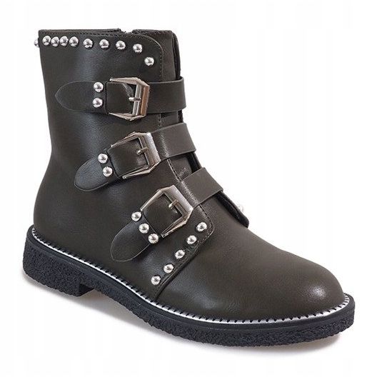 Vihreät saappaat, joissa nastat WD-713 monivärinen 1