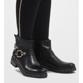 SDS Musta kääre saappaat 7313-PA 1