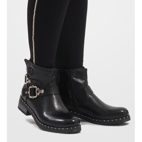 SDS Musta kääre saappaat 7313-PA 1