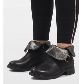 Marquiiz Musta kääre saappaat F2083 1