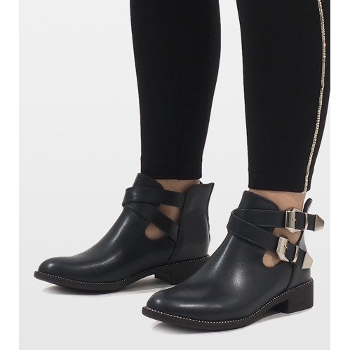 Ideal Shoes Tummansiniset avokengät Y8157 laivastonsininen 2