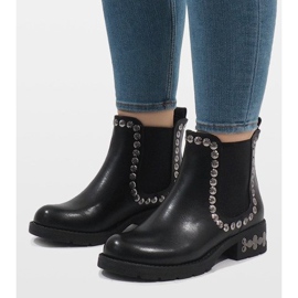 SDS Mustat eristetyt saappaat, joissa nastat 7387-PA 1