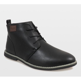 Mustat eristetyt miesten matalat kengät 989-1 1