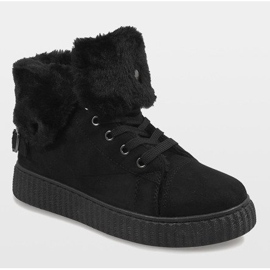 Mustat eristetyt saappaat B192-1 1