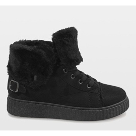 Mustat eristetyt saappaat B192-1 2