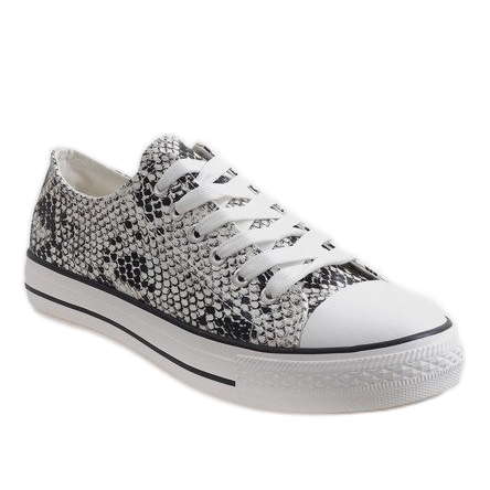 Valkoiset miesten lenkkarit BKA-9 valkoinen 1