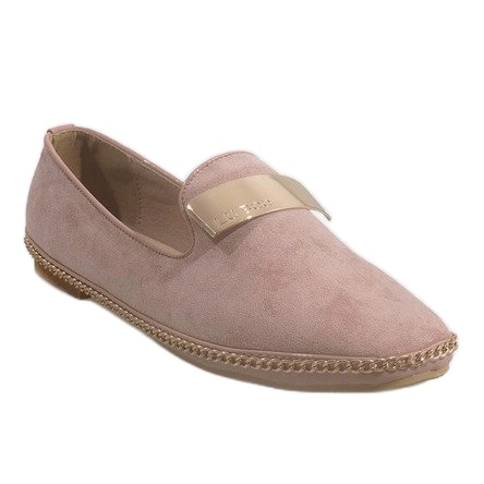Ballerinat Mokkasiinit Eco Suede 155-15 Pinkki vaaleanpunainen 1