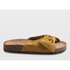 Keltaiset tossut, joissa rusetti N-48 keltainen 2