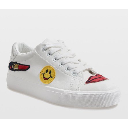 Valkoiset lenkkarit BL75P leima valkoinen 1