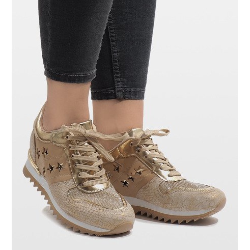 Kultaiset lenkkarit kiilassa G-127 kultainen 2