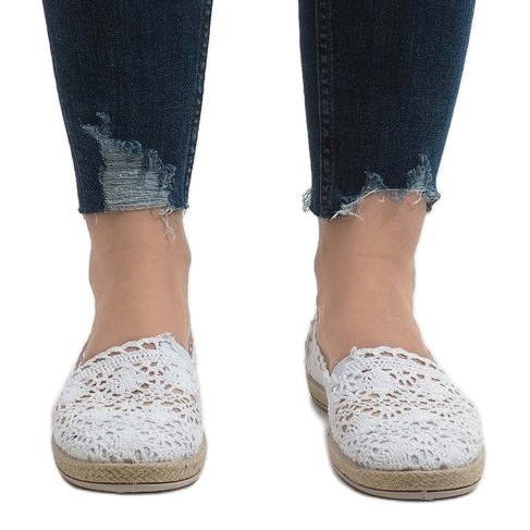 JX57P valkoiset pitsikengät valkoinen 2