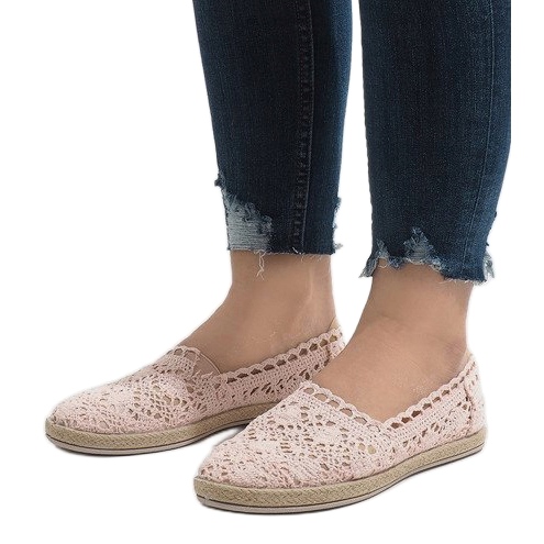 JX57P vaaleanpunaiset pitsikengät vaaleanpunainen 1