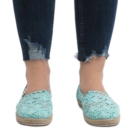 Vihreät lenkkarit, joissa on pitsiä JX57P 2