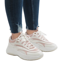 Valkoiset muodikkaat urheilukengät BO-15 valkoinen 2