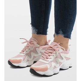 Vaaleanpunaiset muodikkaat urheilukengät KB-153 vaaleanpunainen 1