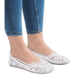 JX59P valkoiset pitsikengät valkoinen 2