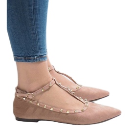 Vaaleanpunaiset ballerinat 127-13 vaaleanpunainen 1