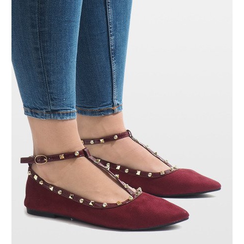 Burgundin ballerinat 127-13 punainen 2