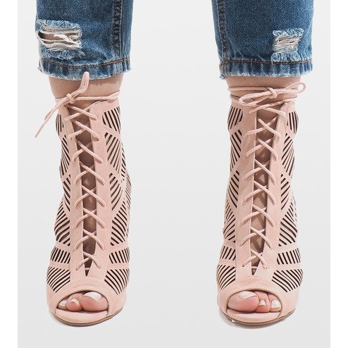 Vaaleanpunaiset saappaat nastassa 1610-225 vaaleanpunainen 2