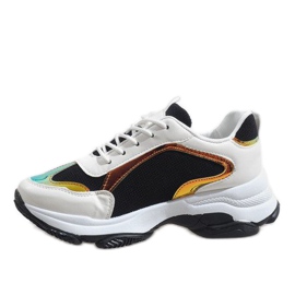 Muodikkaat mustat urheilukengät 2018-6 valkoinen 2