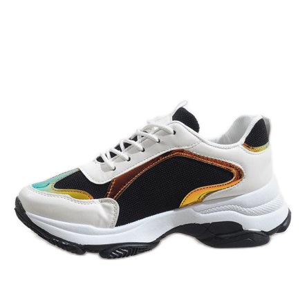 Muodikkaat mustat urheilukengät 2018-6 valkoinen 2