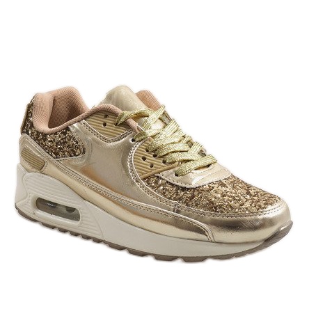 Kultaiset kiiltävät B64-1-urheilukengät kultainen 1