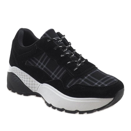 Muodikkaat mustat urheilukengät 61012 1