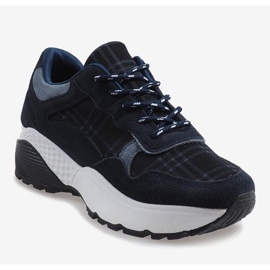 Muodikkaat tummansiniset urheilukengät 61012 laivastonsininen 1