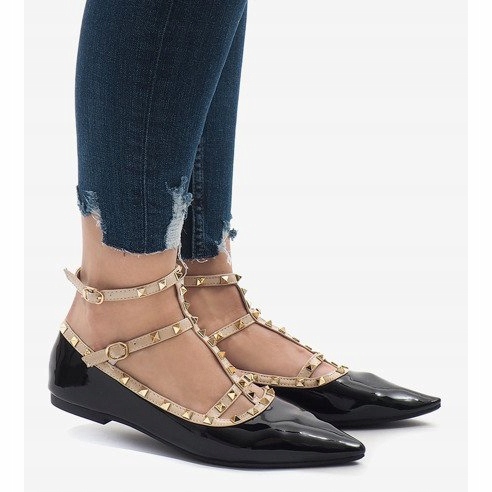 Mustat lakatut ballerinat 127-12 2