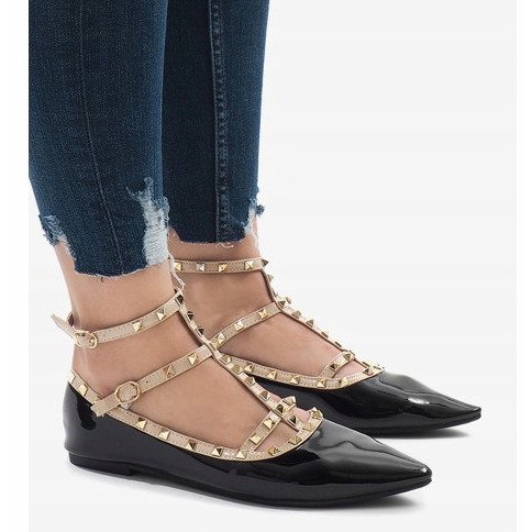 Mustat lakatut ballerinat 127-12 1