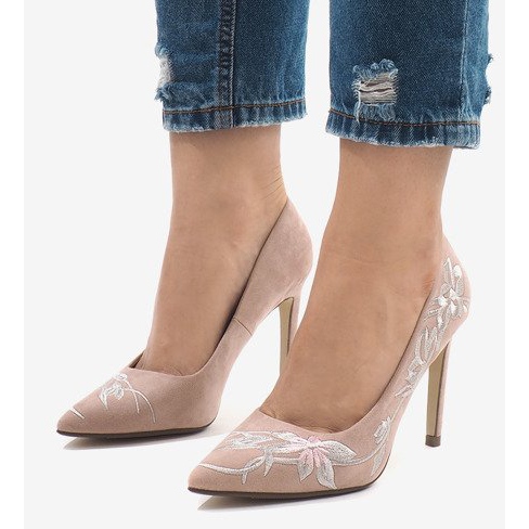 Vaaleanpunainen mokka korkokengät 16032-18 1