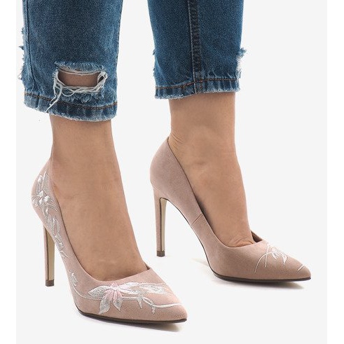 Vaaleanpunainen mokka korkokengät 16032-18 2