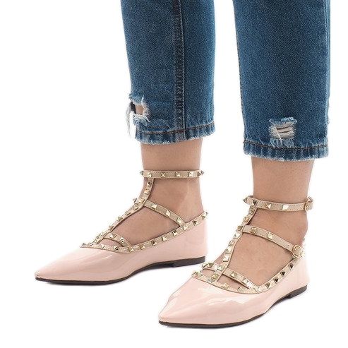 Vaaleanpunaiset lakatut ballerinat 127-12 vaaleanpunainen 1