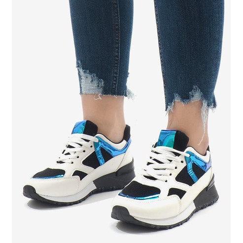 Mustat lenkkarit muodikkaat urheilukengät 2018-12 valkoinen 1