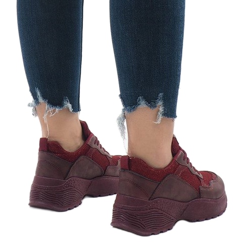 BY-080 viininpunainen urheilujalkineet monivärinen 1