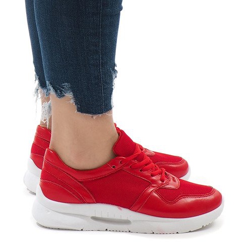 Punaiset muodikkaat urheilukengät LS180406 punainen 1