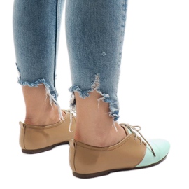 Minttu avoimet jazzkengät Oxford -kengät 2 ruskea vihreä 1